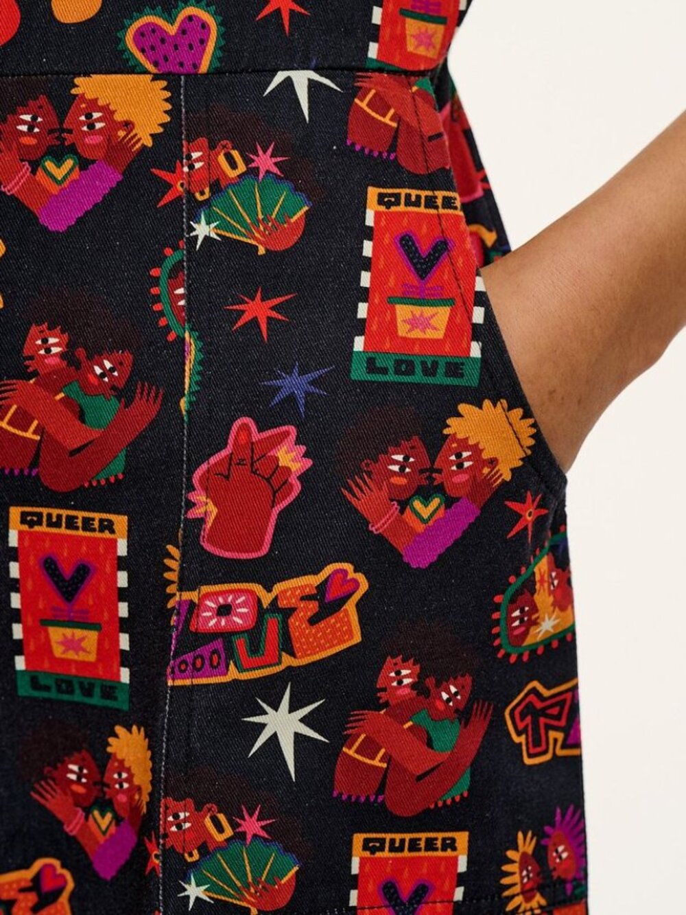 Lucy & Yak L.E. Ragan Jumpsuit Amanda Lobos Pride 2025 Print UK 24 / US 20